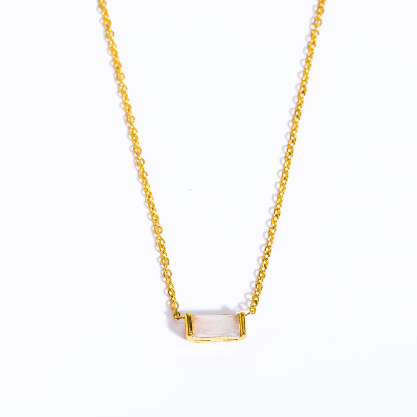 12 Birthstone Zircon Pendant Necklace