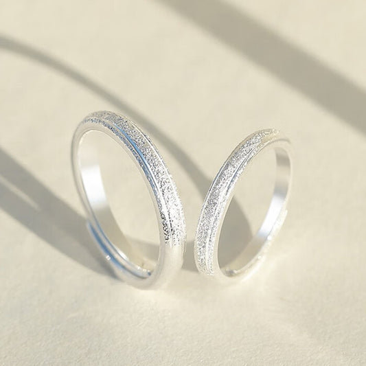 999 Sterling Silver Couple Ring Wedding Birthday Stackable Plain Rings
