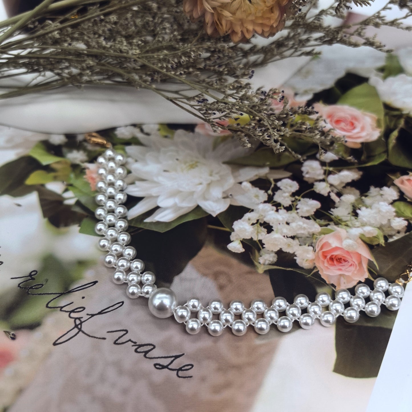 Handcrafted Pearl Bracelet