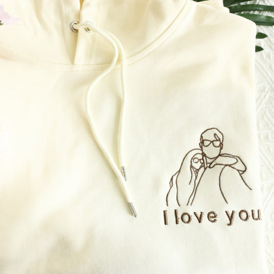 Personalized stick figure custom hoodie