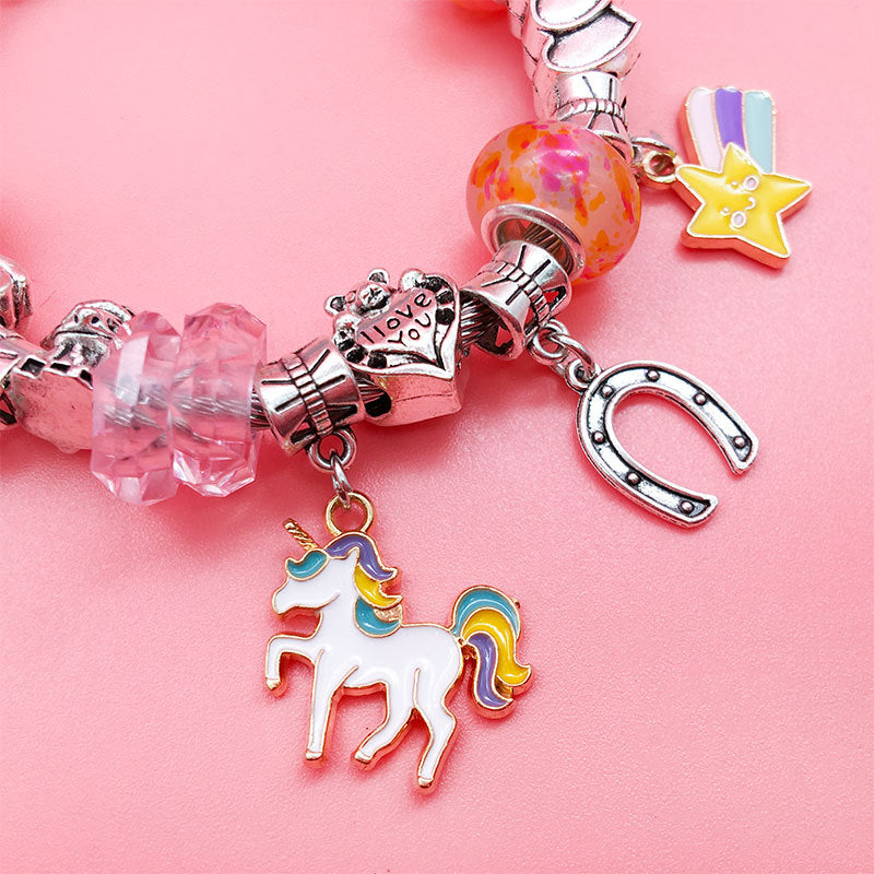 99 Pieces DIY Mermaid Charm Bracelet Making Kit