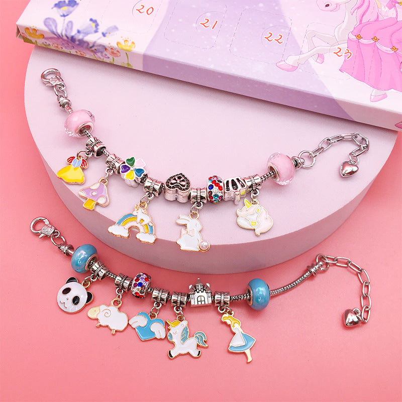 Princess's Bracelet Blind Box DIY Jewery 22 Ancessories 2 Bracelets