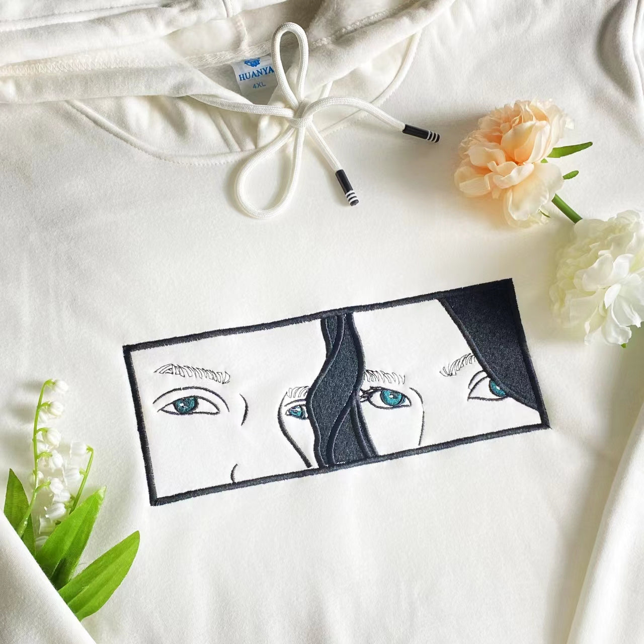 Eye Close Shot Embroidered Custom Sweatshirt