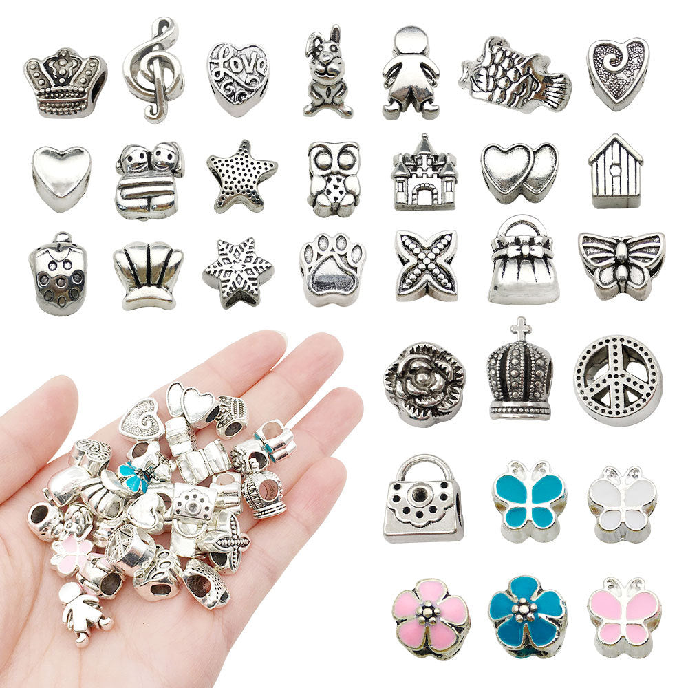 91 Pieces Jewelry DIY Charm Making Kits 5 Bracelet 3 Necklaces