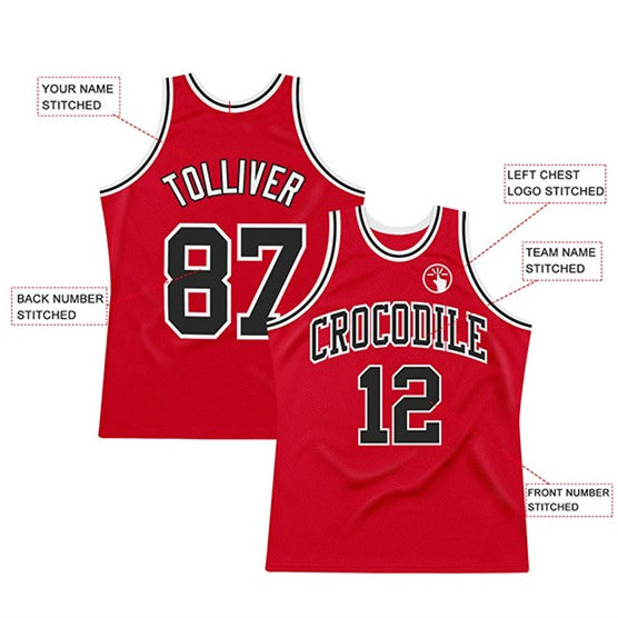 Custom Basketball Jersey Stitched Sleeveless Sports Tank Uniform