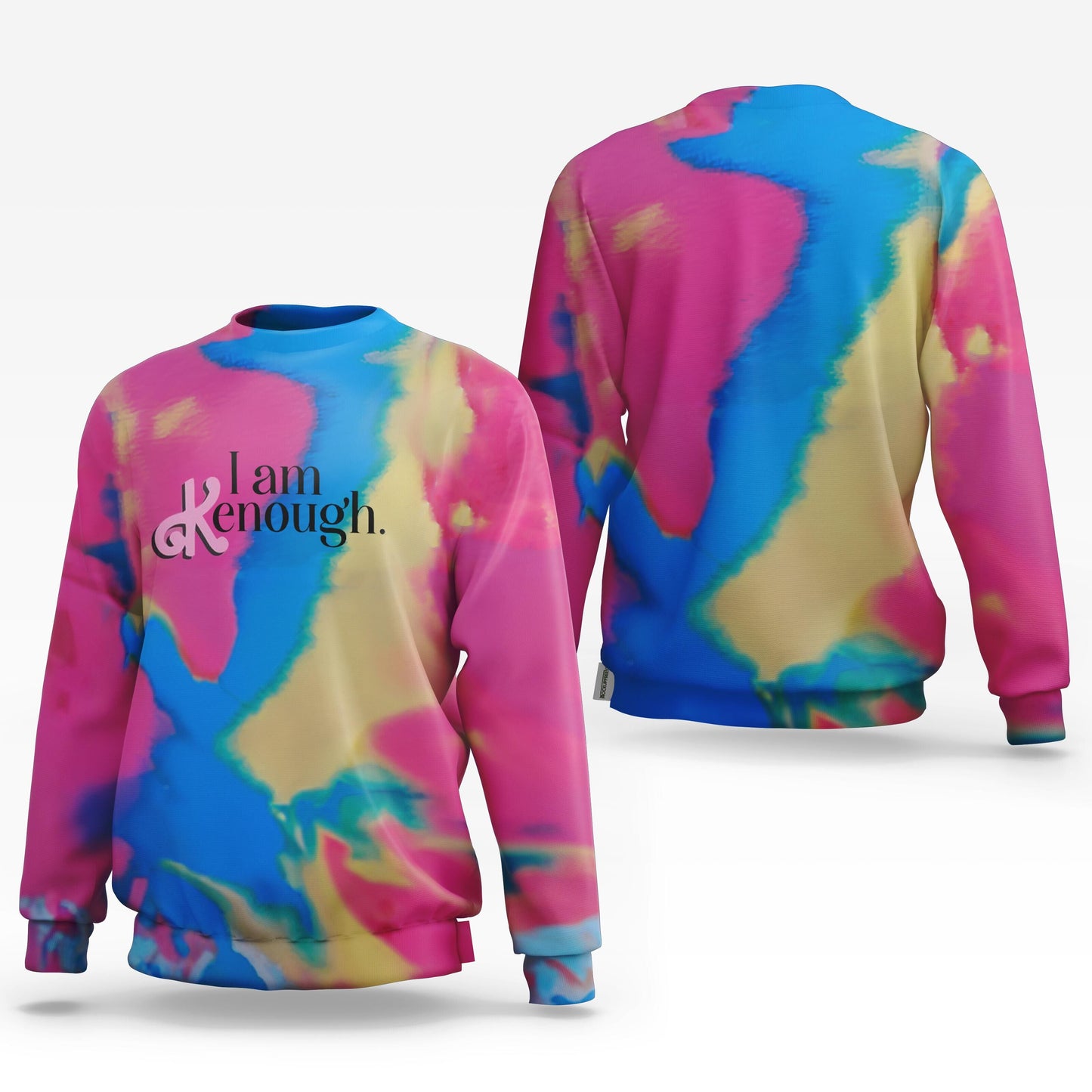 Barbie The Movie "I Am Kenough" Tie Dye Hoodie Shirt