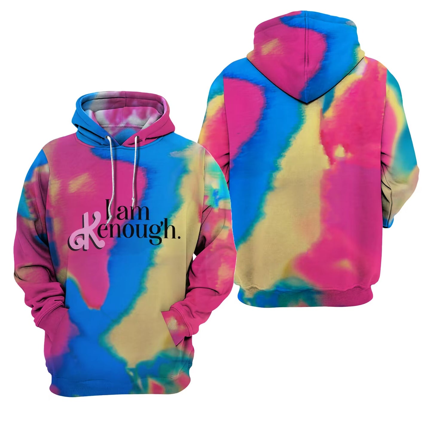 Barbie The Movie "I Am Kenough" Tie Dye Hoodie Shirt