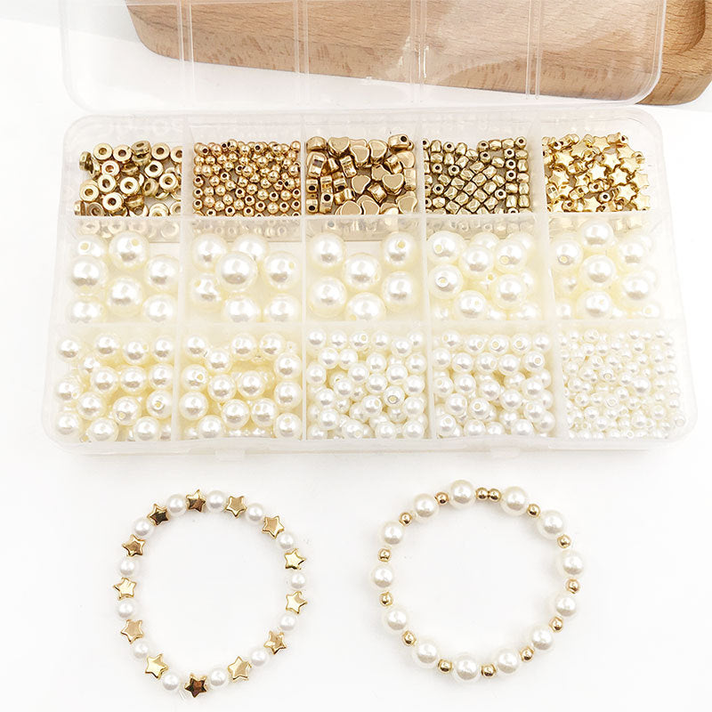 750Pcs Beads for Bracelets Making Kit DIY Pearl Beads