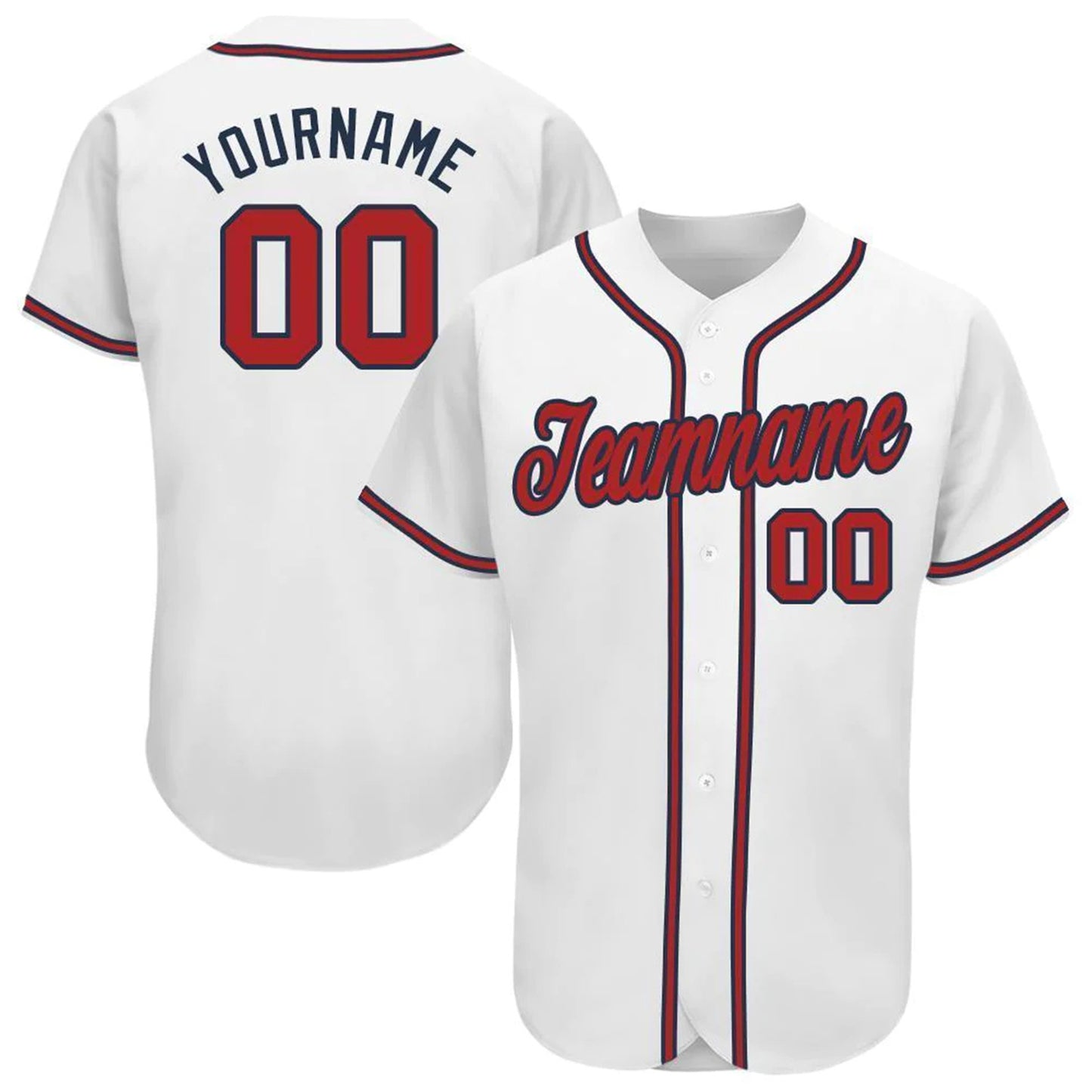 Custom Baseball Uniform Stitched Button Down Sports Jersey