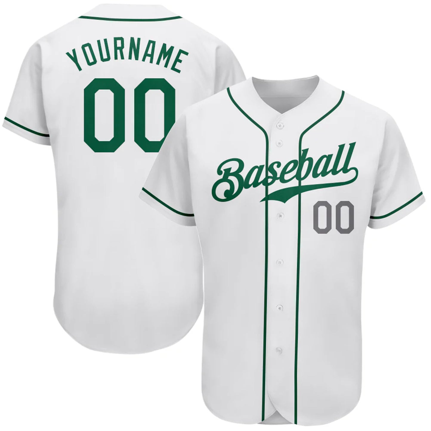 Custom Baseball Uniform Stitched Button Down Sports Jersey