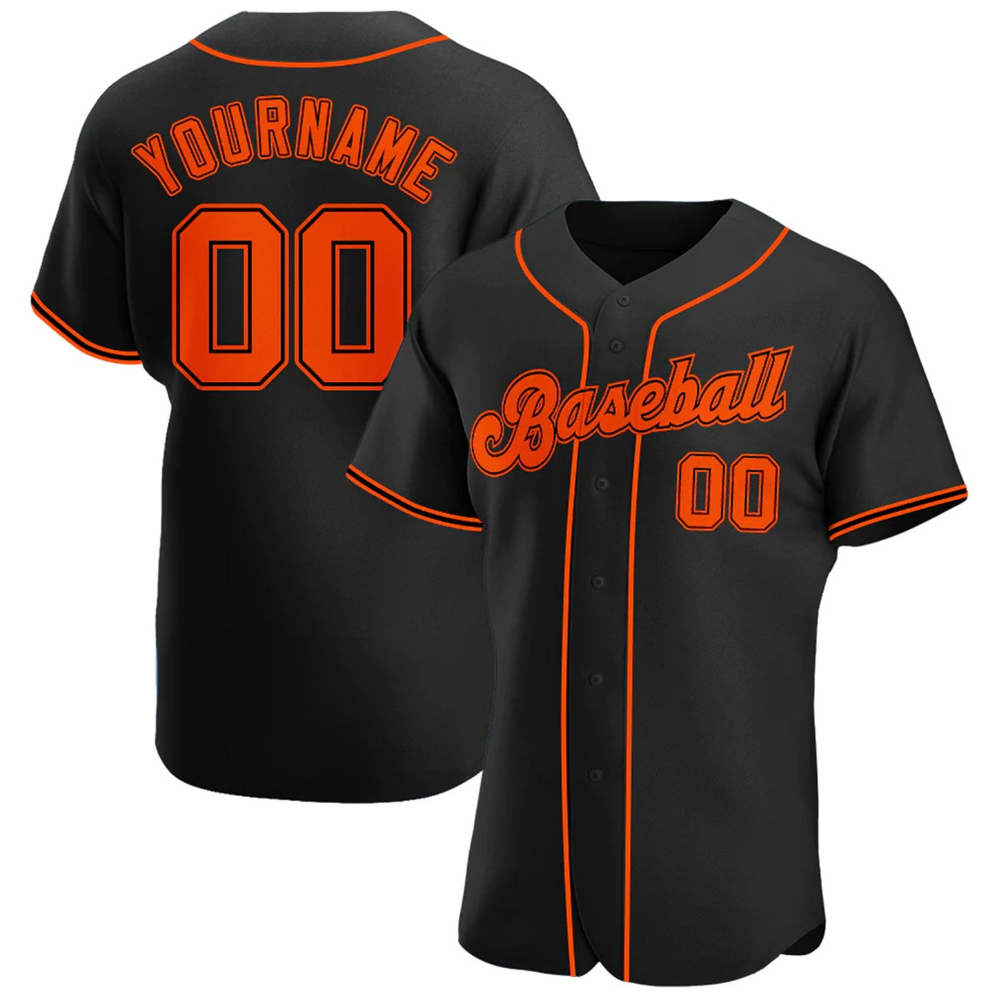 Custom Baseball Uniform Stitched Button Down Sports Jersey