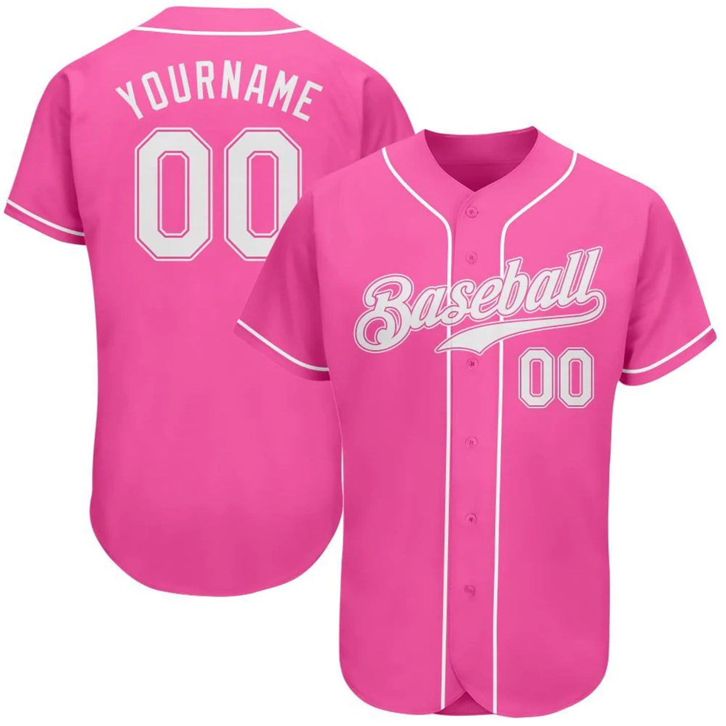 Custom Baseball Uniform Stitched Button Down Sports Jersey